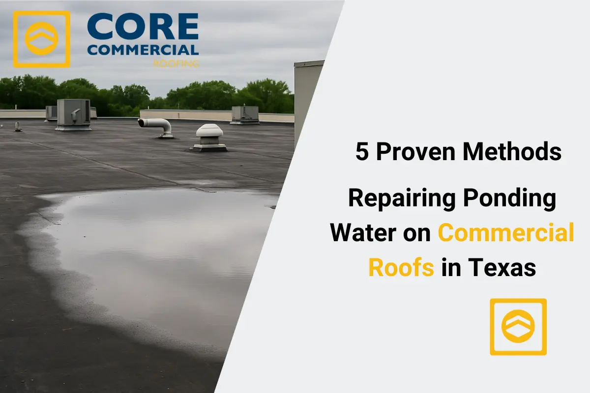 5 Proven Methods for Repairing Ponding Water on Commercial Roofs in Texas