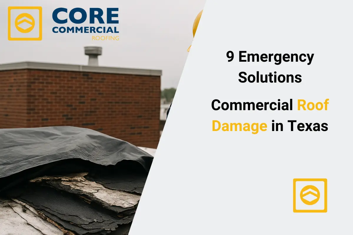 9 Emergency Solutions for Commercial Roof Damage in Texas