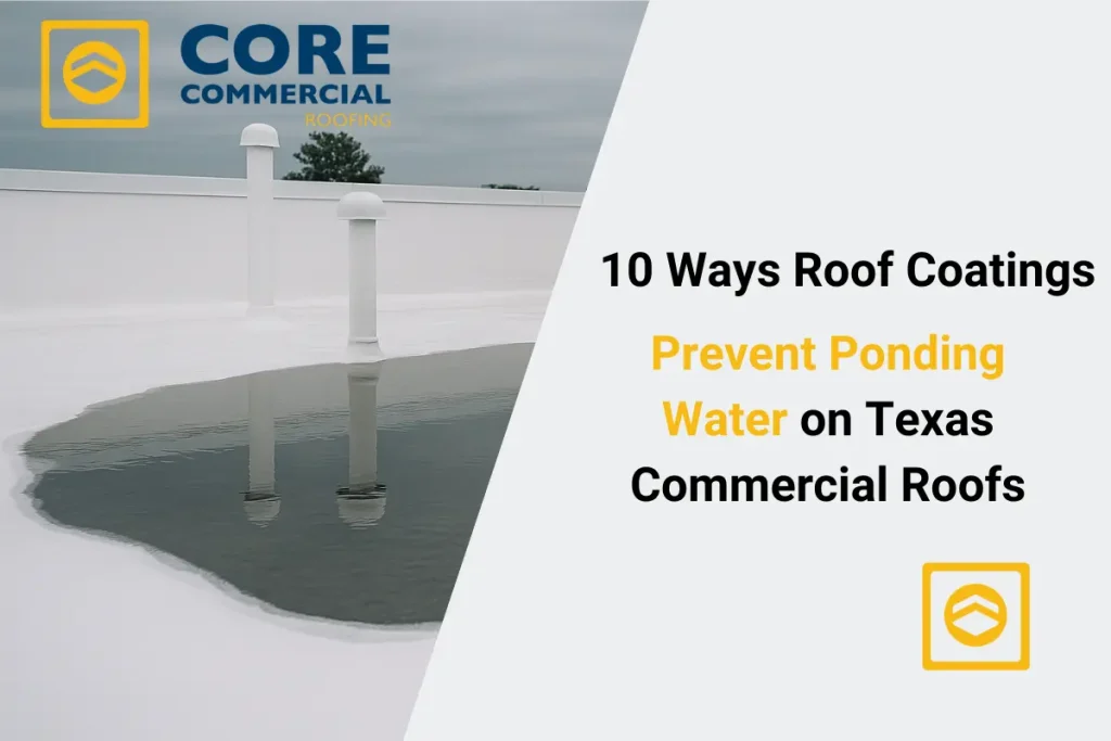 10 Ways Roof Coatings Prevent Ponding Water on Texas Commercial Roofs