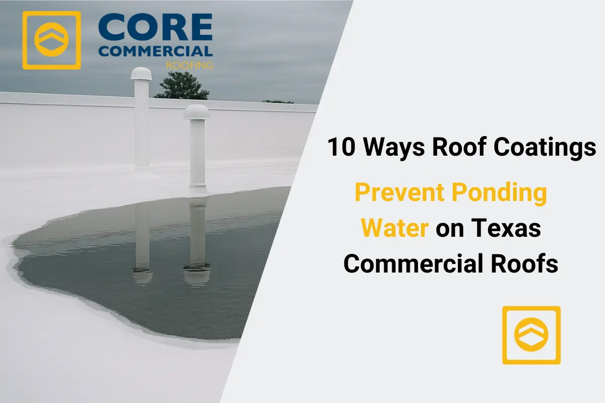 10 Ways Roof Coatings Prevent Ponding Water on Texas Commercial Roofs