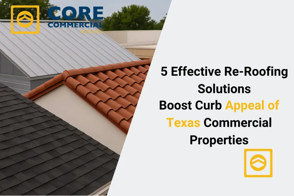 5 Effective Re‑Roofing Solutions to Boost Curb Appeal of Texas Commercial Properties
