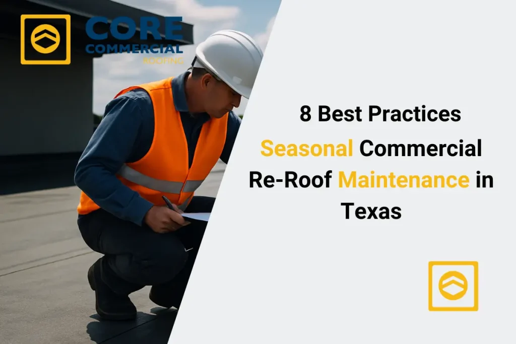 8 Best Practices for Seasonal Commercial Re‑Roof Maintenance in Texas