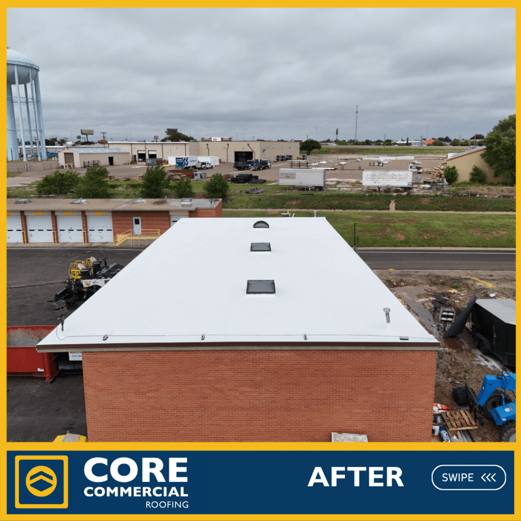 After-TPO Overlay Replaces Aging Built-Up Roof in Amarillo