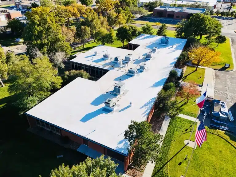 Residential building aerial view