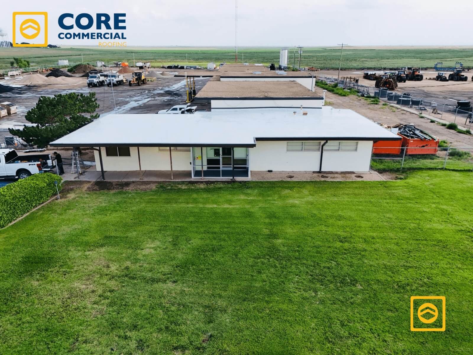 Full TPO Roof Replacement with Tapered Insulation System Muleshoe, Texas